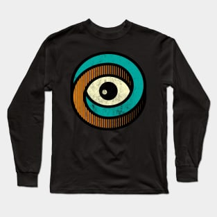 geometric illuminati color Long Sleeve T-Shirt